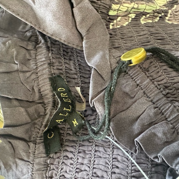 NWOT Caballero Rose Graphite Protea Paisley Jumpsuit - Picture 7 of 7